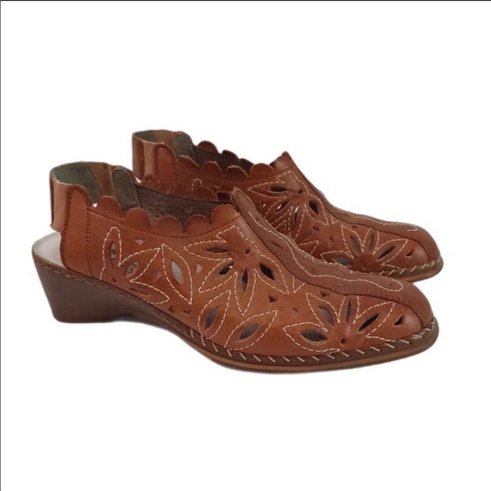 Rieker‎ Antistress Perforated Leather Slingback